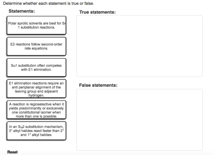 Determine whether each statement is true or false.